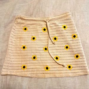 Zara Crochet Sunflower Skirt